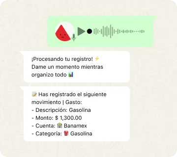 Finyo registra gastos